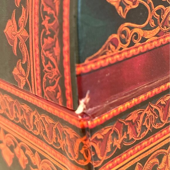 Wine Bottle Storage Gift Box Red Green Poinsettia Flower Christmas Holiday - Picture 6 of 15